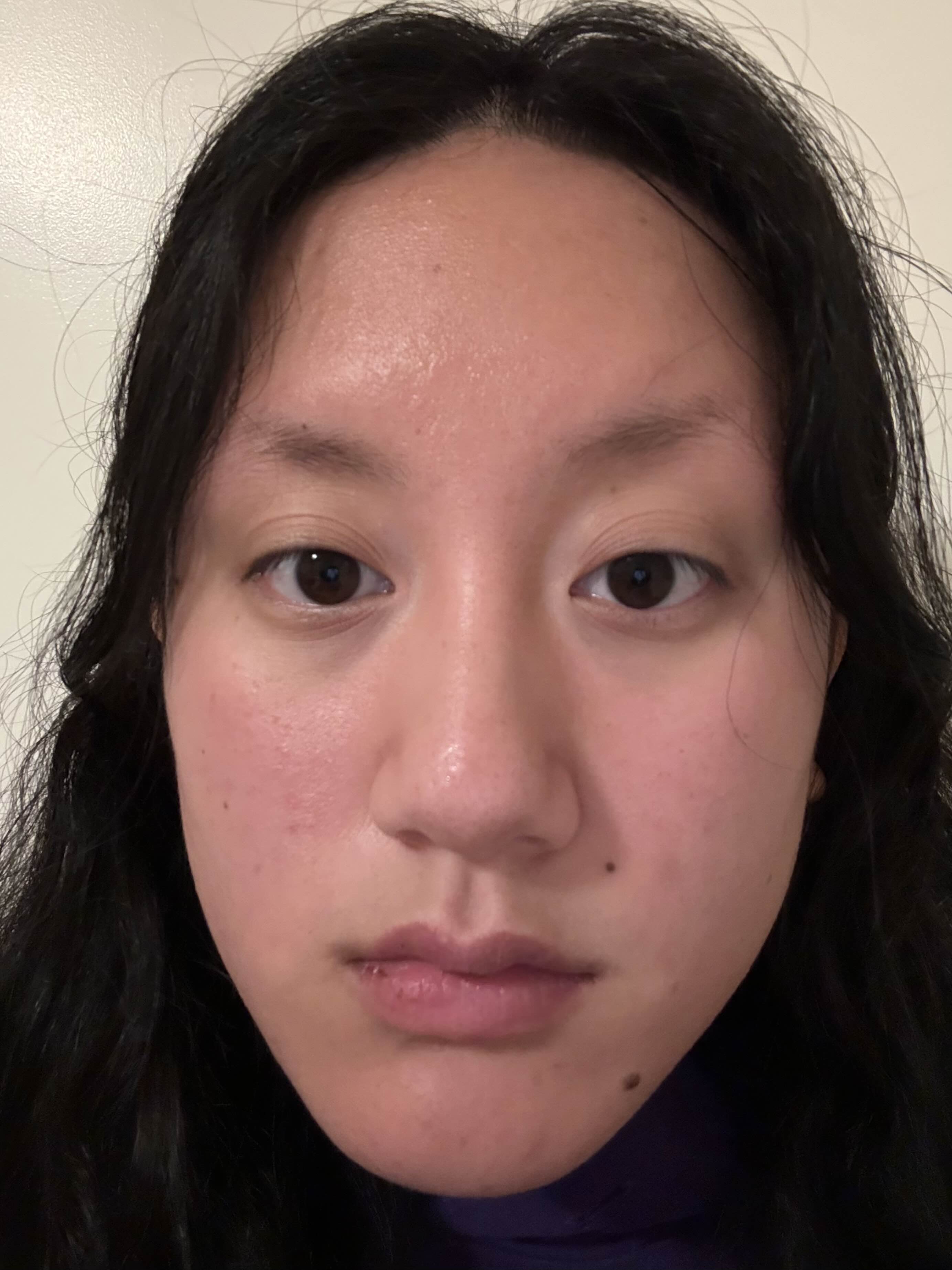 Close-up selfie (distorted)